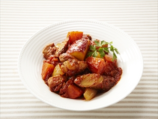 冬野菜と鶏肉のトマト煮 しょうが風味